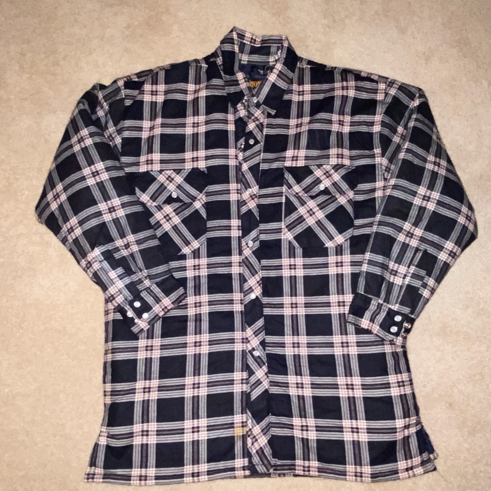 Vintage Pioneer Pearl Snap Quilted Lined Jacket